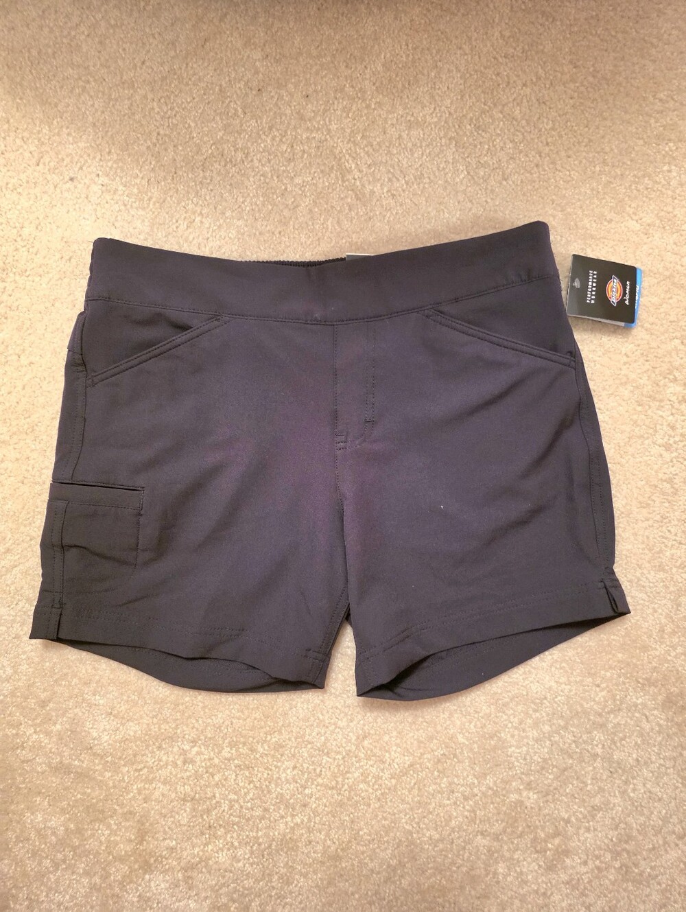 Dickies Women's Black Stretch Cooling Temp IQ Shorts 8 NWT